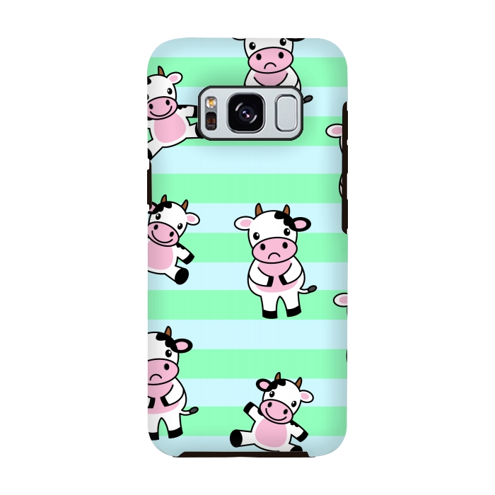 Galaxy S8 StrongFit CUTE COW PATTERN by MALLIKA