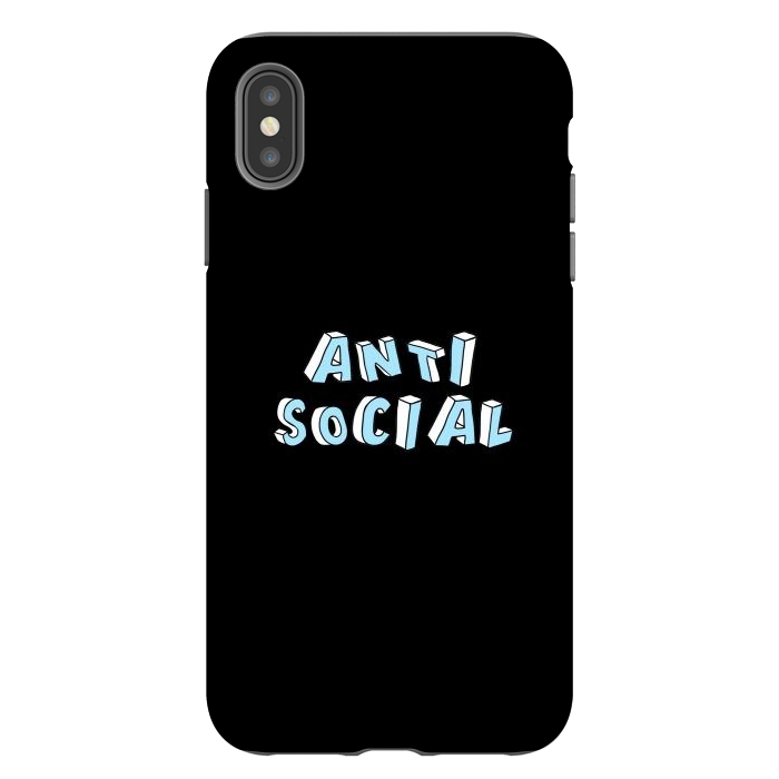 iPhone Xs Max StrongFit Antisocial  by Winston