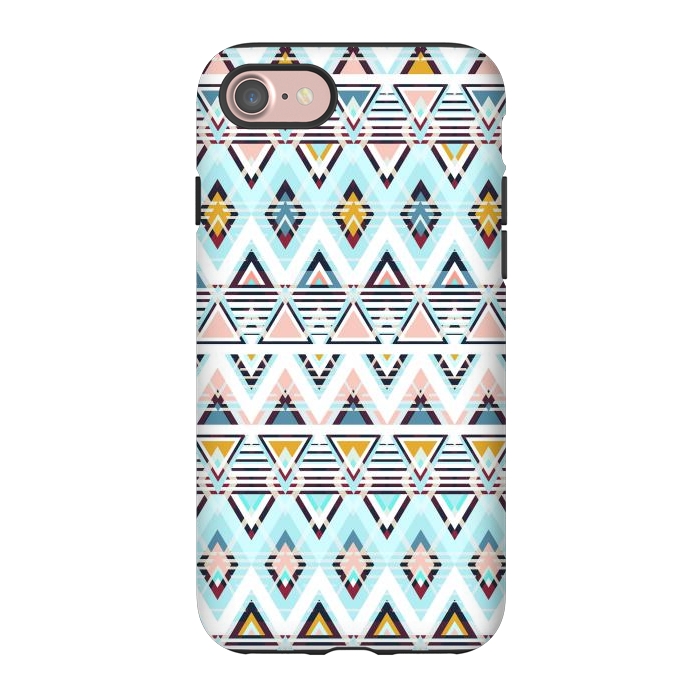 iPhone 7 StrongFit Colorful ethnic tribal triangles by Oana 