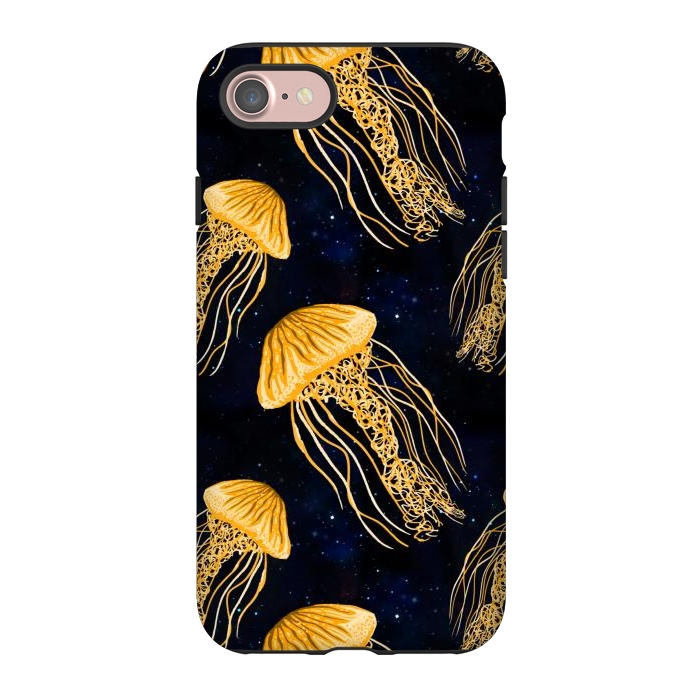 iPhone 7 StrongFit Galaxy Jellyfish Pattern by Julie Erin Designs
