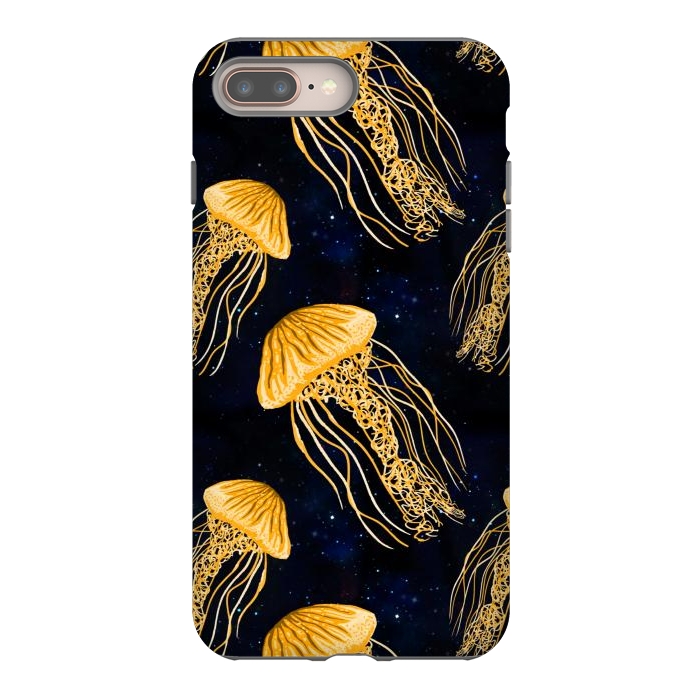 iPhone 7 plus StrongFit Galaxy Jellyfish Pattern by Julie Erin Designs