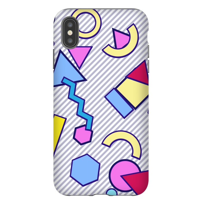 iPhone Xs Max StrongFit shapes graffitii pattern by MALLIKA