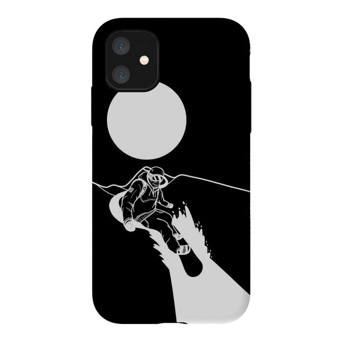 iPhone 11 StrongFit The snowboarder by Steve Wade (Swade)