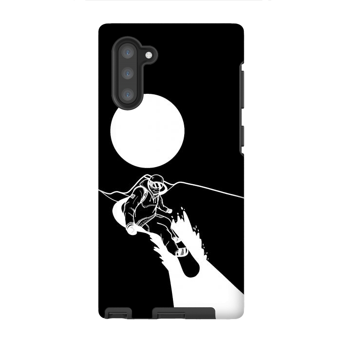 Galaxy Note 10 StrongFit The snowboarder by Steve Wade (Swade)