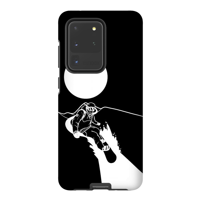 Galaxy S20 Ultra StrongFit The snowboarder by Steve Wade (Swade)