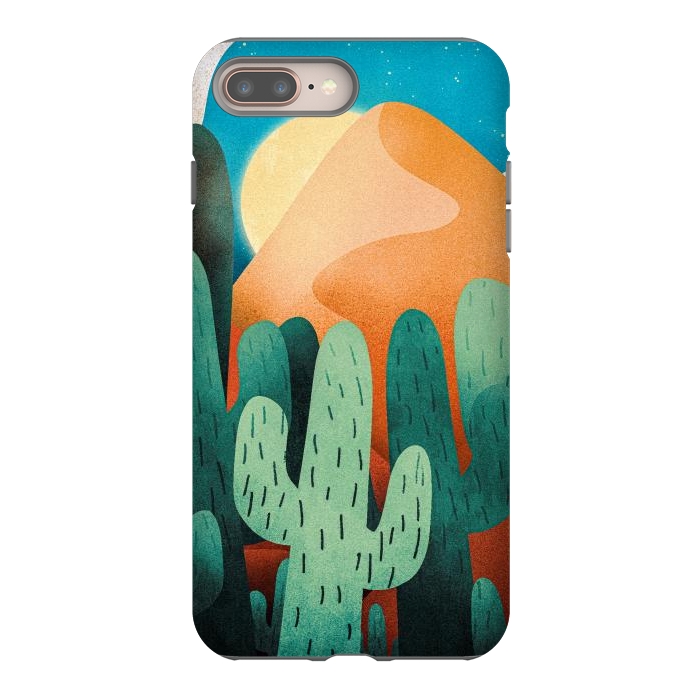 iPhone 7 plus StrongFit Sand cactus mountains by Steve Wade (Swade)