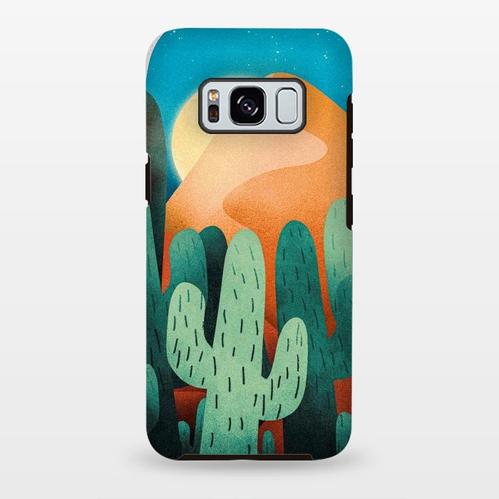 Galaxy S8 plus StrongFit Sand cactus mountains by Steve Wade (Swade)