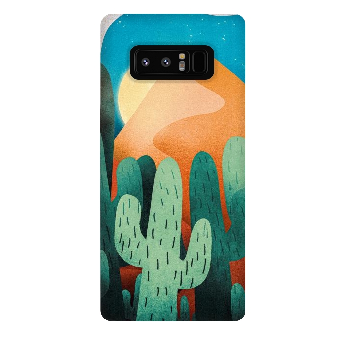 Galaxy Note 8 StrongFit Sand cactus mountains by Steve Wade (Swade)