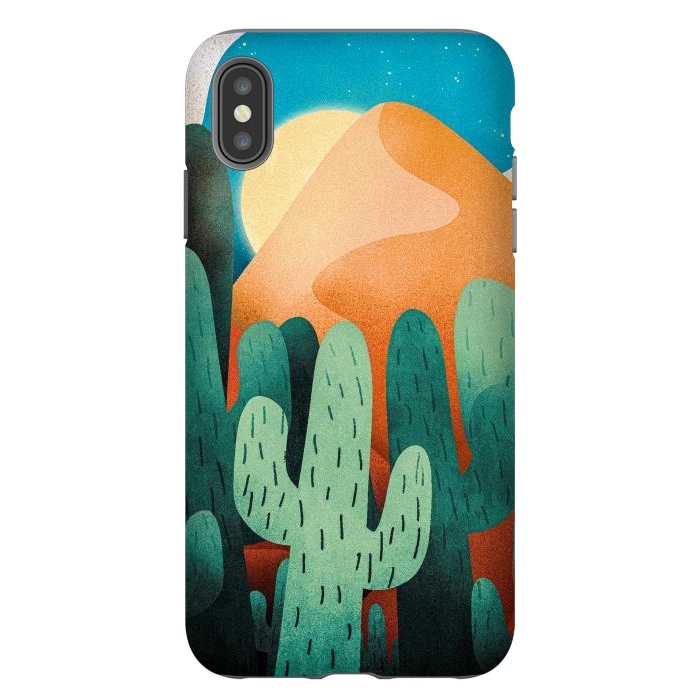 iPhone Xs Max StrongFit Sand cactus mountains by Steve Wade (Swade)
