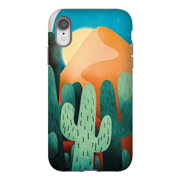 iPhone Xr StrongFit Sand cactus mountains by Steve Wade (Swade)