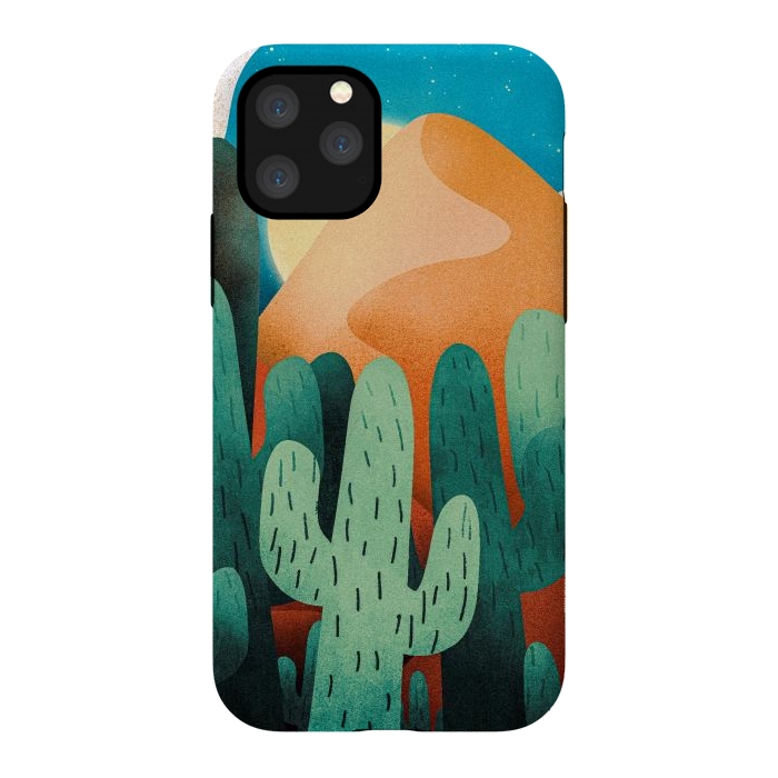 iPhone 11 Pro StrongFit Sand cactus mountains by Steve Wade (Swade)