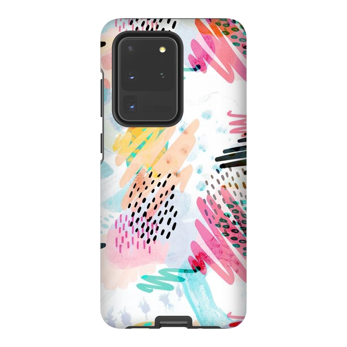 Galaxy S20 Ultra StrongFit Fun colorful summer doodles by Oana 