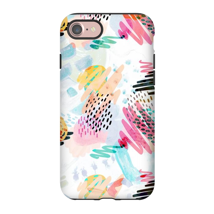 iPhone 7 StrongFit Fun colorful summer doodles by Oana 