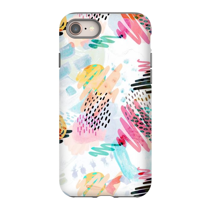 iPhone 8 StrongFit Fun colorful summer doodles by Oana 