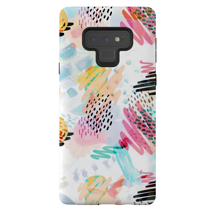 Galaxy Note 9 StrongFit Fun colorful summer doodles by Oana 