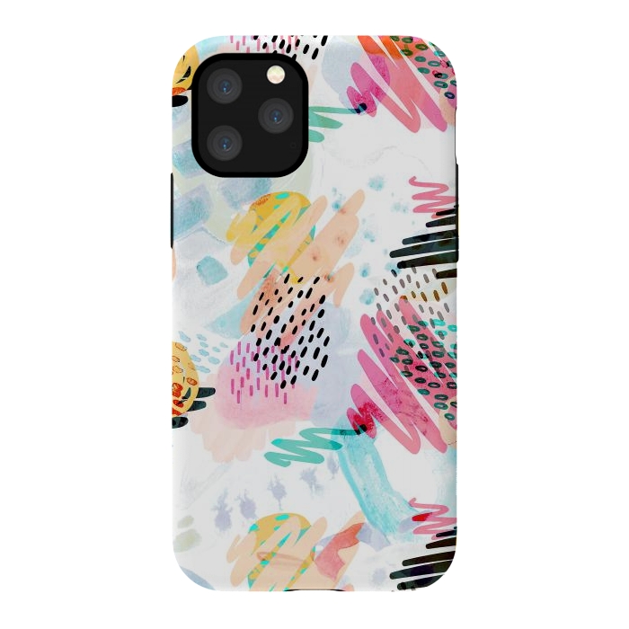 iPhone 11 Pro StrongFit Fun colorful summer doodles by Oana 