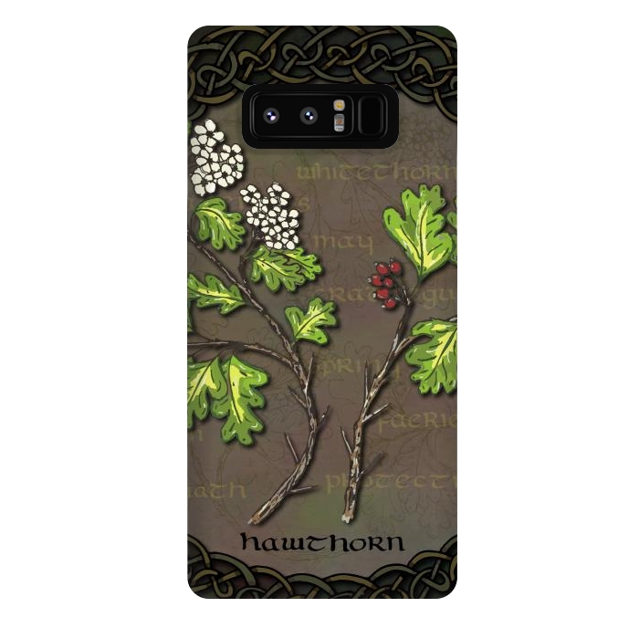 Galaxy Note 8 StrongFit Celtic Hawthorn by Lotti Brown