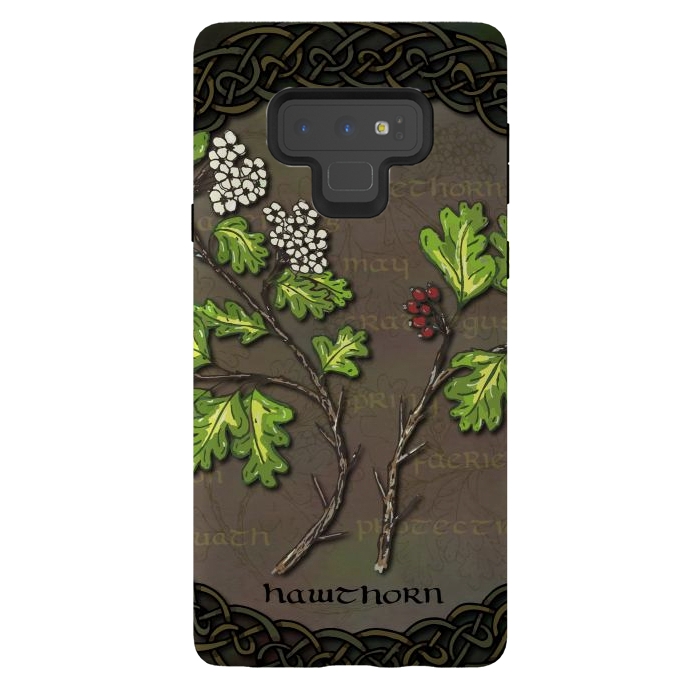 Galaxy Note 9 StrongFit Celtic Hawthorn by Lotti Brown