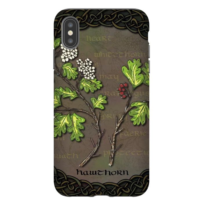 iPhone Xs Max StrongFit Celtic Hawthorn by Lotti Brown