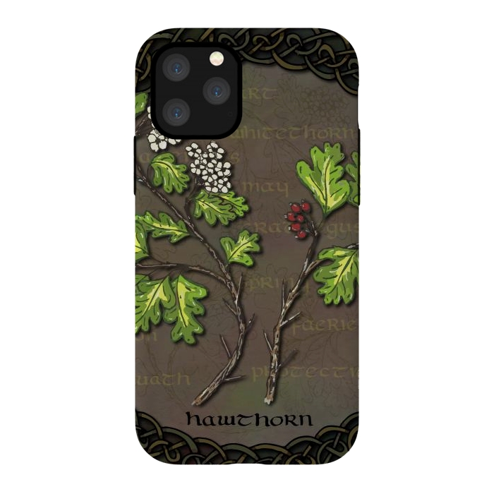 iPhone 11 Pro StrongFit Celtic Hawthorn by Lotti Brown