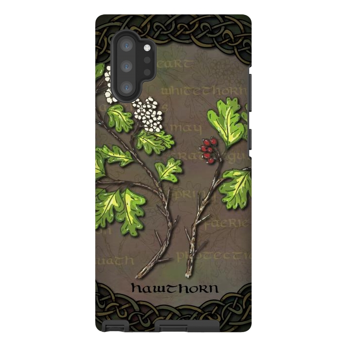 Galaxy Note 10 plus StrongFit Celtic Hawthorn by Lotti Brown