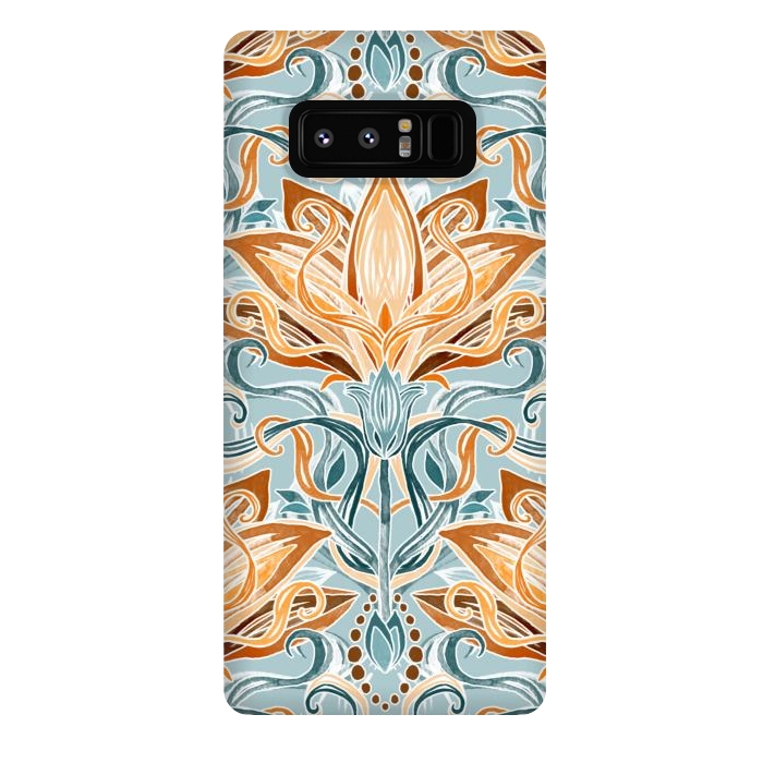 Galaxy Note 8 StrongFit Autumn Afternoon Art Nouveau  by Micklyn Le Feuvre