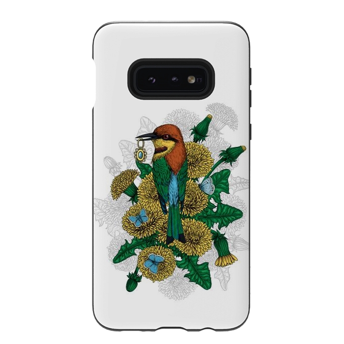 Galaxy S10e StrongFit The bee eater with the golden pendant by Katerina Kirilova