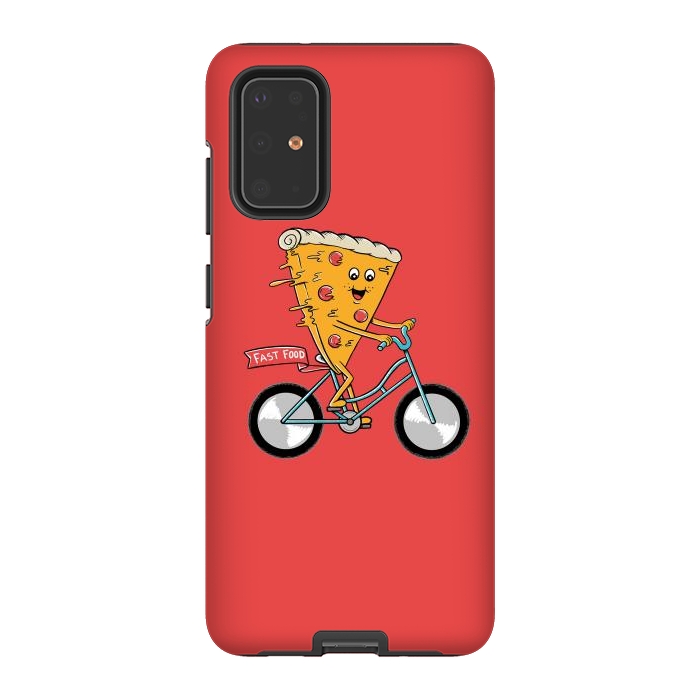 Galaxy S20 Plus StrongFit Pizza Fast Food Red by Coffee Man