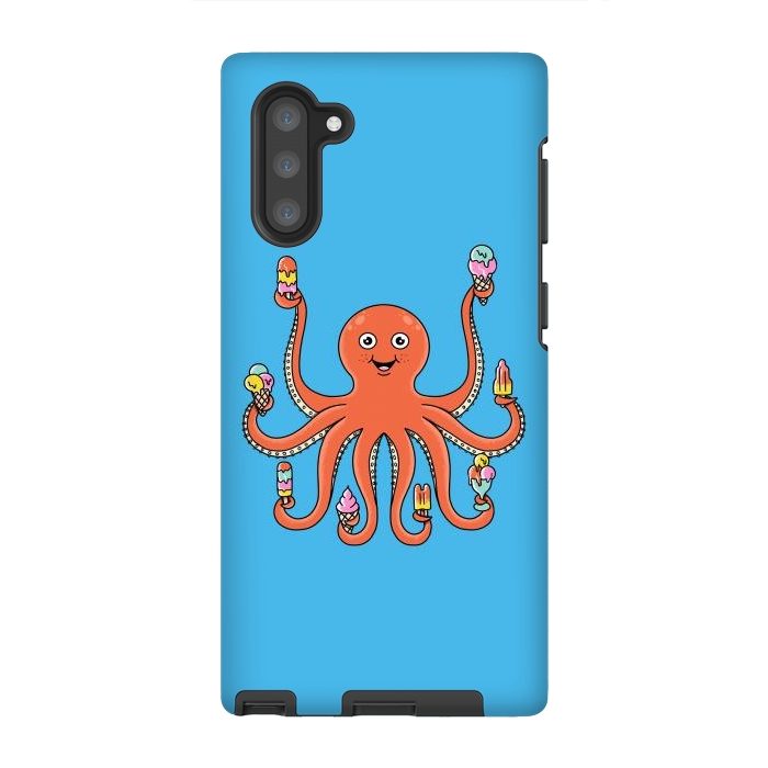 Galaxy Note 10 StrongFit Octopus Ice Creams by Coffee Man