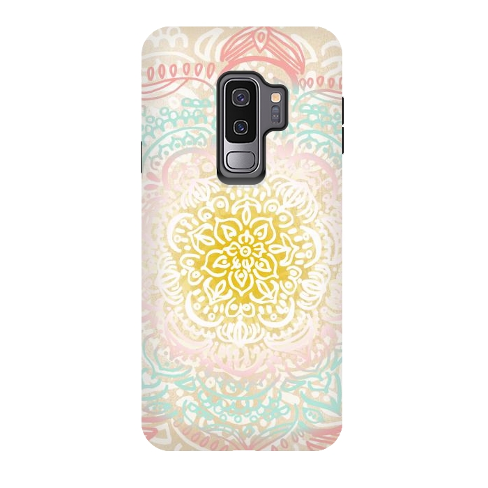 Galaxy S9 plus StrongFit Desert Sunrise Mandala by Tangerine-Tane