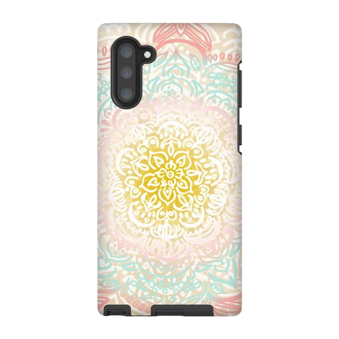 Galaxy Note 10 StrongFit Desert Sunrise Mandala by Tangerine-Tane
