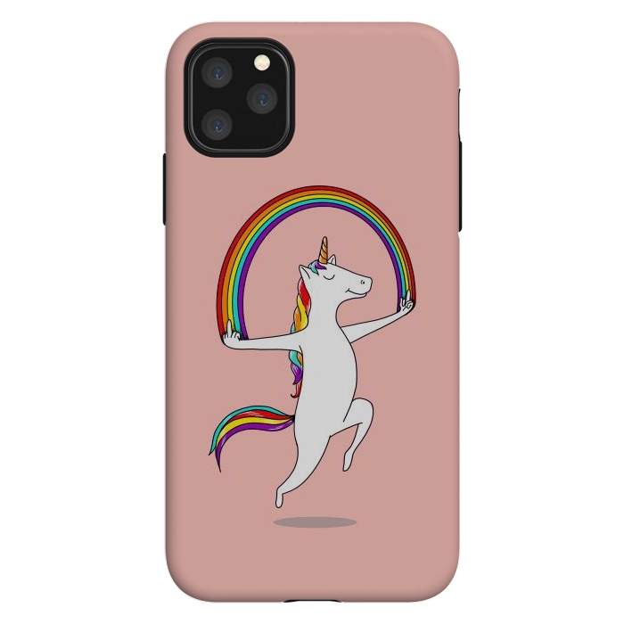 iPhone 11 Pro Max StrongFit Unicorn Magic pink by Coffee Man