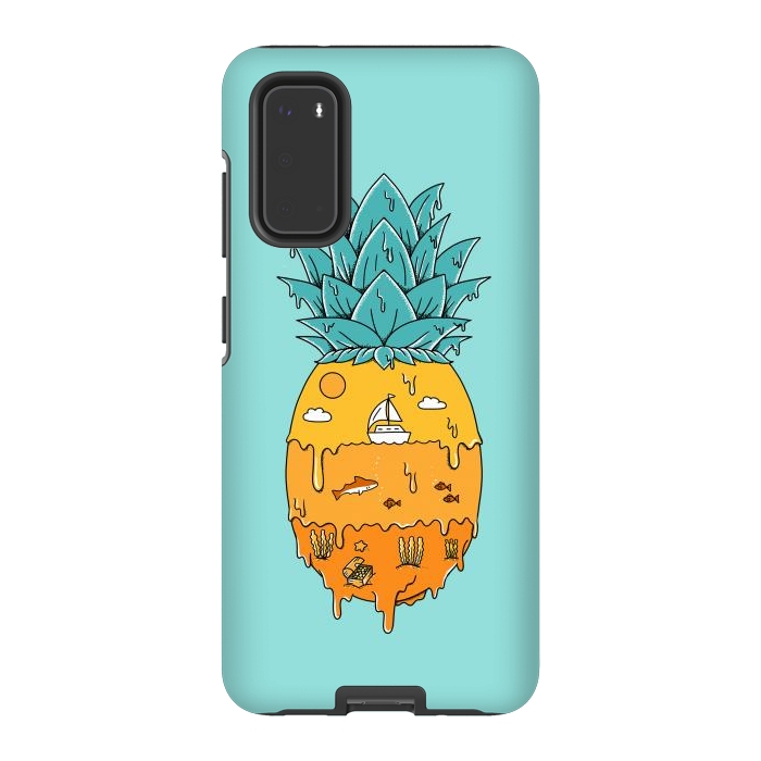 Galaxy S20 StrongFit Pineapple Landscape green by Coffee Man