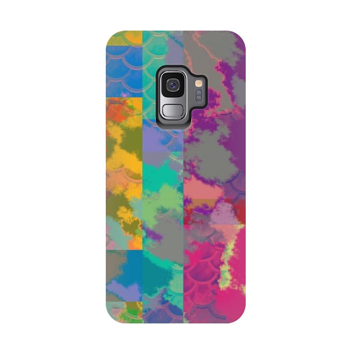 Galaxy S9 StrongFit Abstract squares by Josie