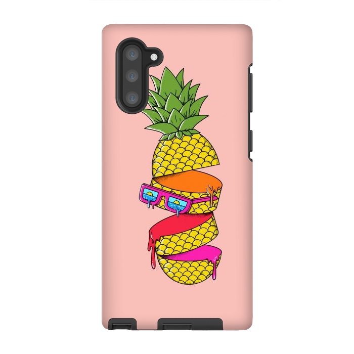 Galaxy Note 10 StrongFit Pineapple Colors Pink by Coffee Man