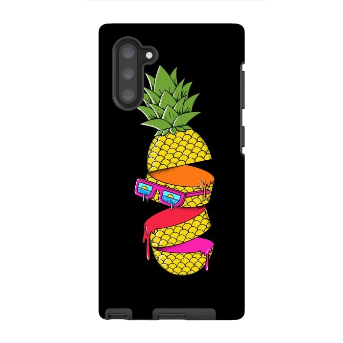 Galaxy Note 10 StrongFit Pineapple colors Black by Coffee Man
