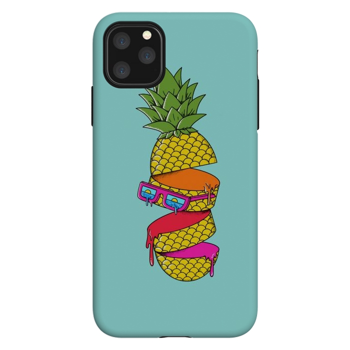 iPhone 11 Pro Max StrongFit Pineapple Colors by Coffee Man