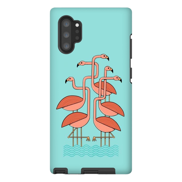 Galaxy Note 10 plus StrongFit Flamingos by Coffee Man
