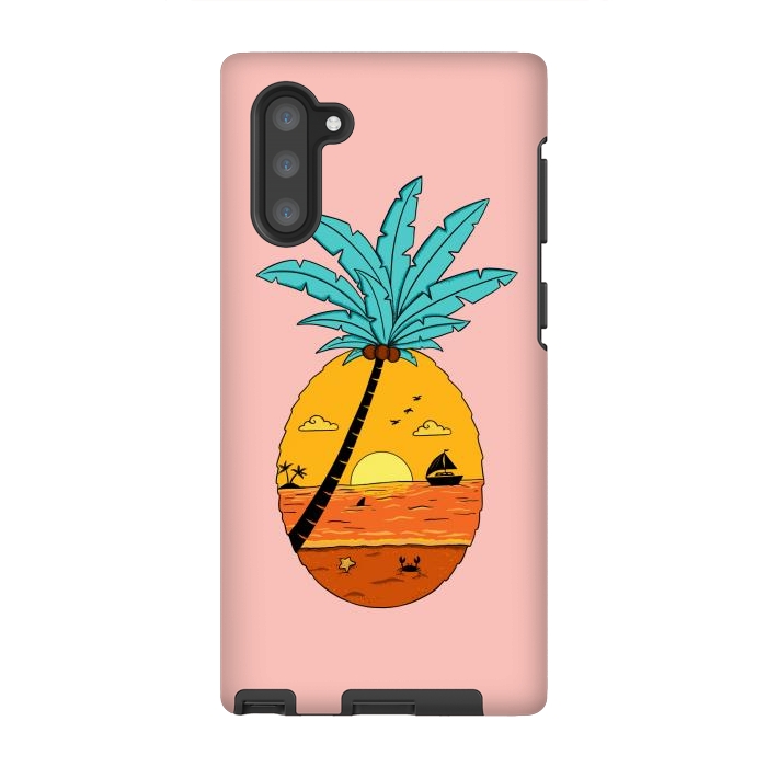 Galaxy Note 10 StrongFit Pineapple Nature pink by Coffee Man