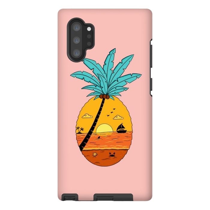Galaxy Note 10 plus StrongFit Pineapple Nature pink by Coffee Man