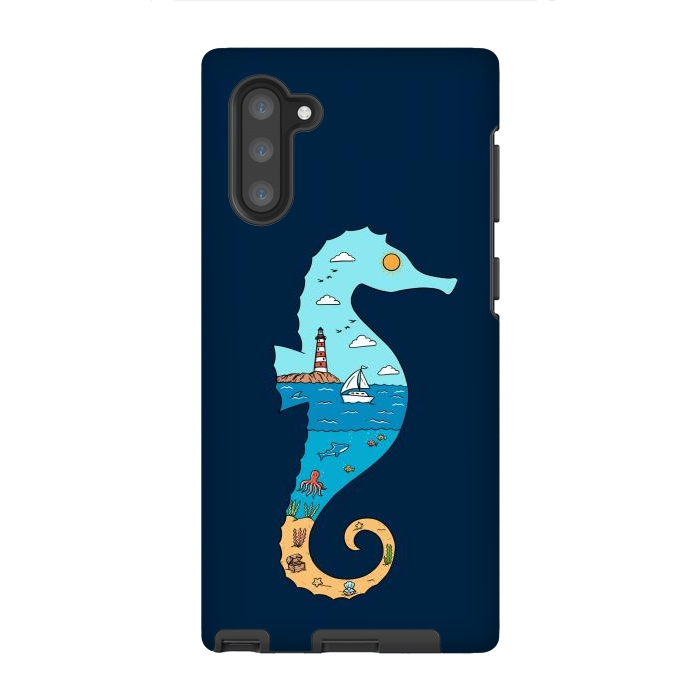 Galaxy Note 10 StrongFit SeahorseNature by Coffee Man