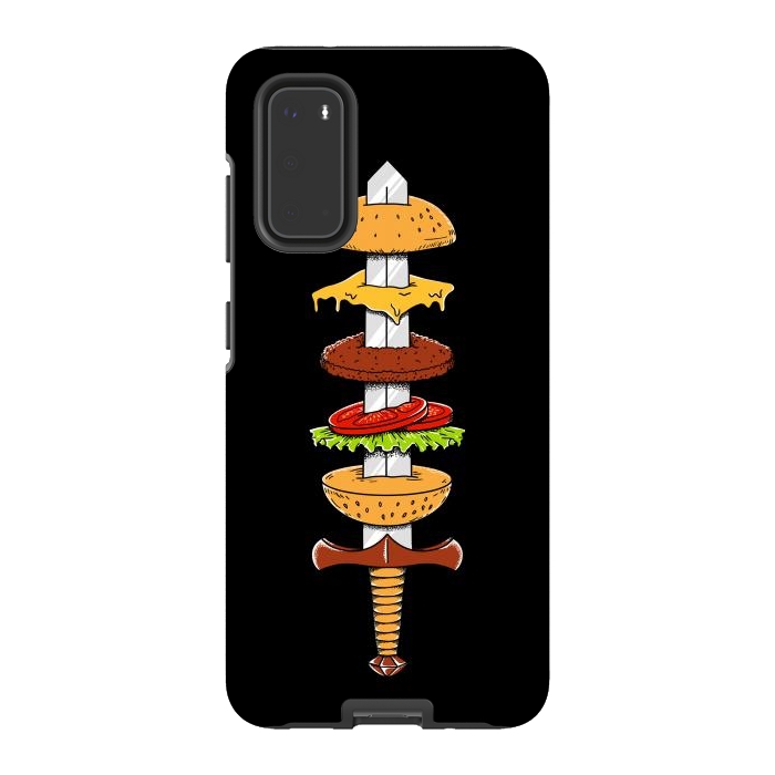 Galaxy S20 StrongFit sword Burger by Coffee Man