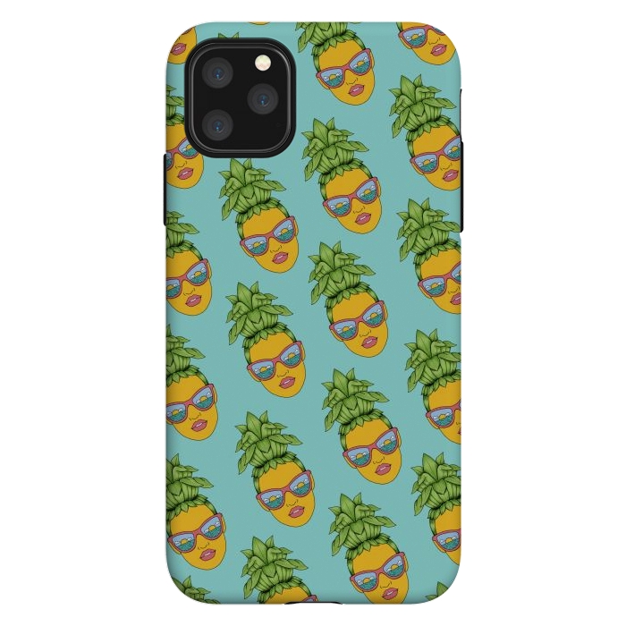 iPhone 11 Pro Max StrongFit Pineapple Girl pattern by Coffee Man