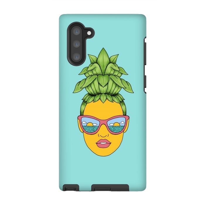Galaxy Note 10 StrongFit Pineapple Girl by Coffee Man