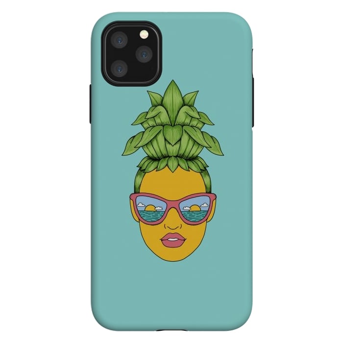 iPhone 11 Pro Max StrongFit Pineapple Girl by Coffee Man
