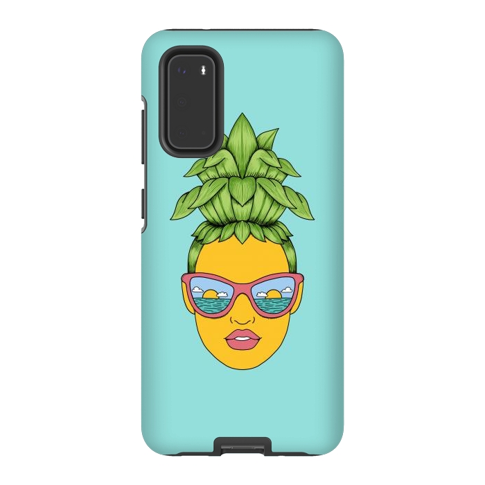 Galaxy S20 StrongFit Pineapple Girl by Coffee Man