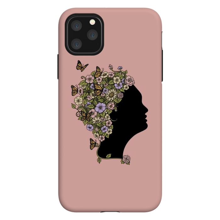 iPhone 11 Pro Max StrongFit Floral Lady Pink by Coffee Man