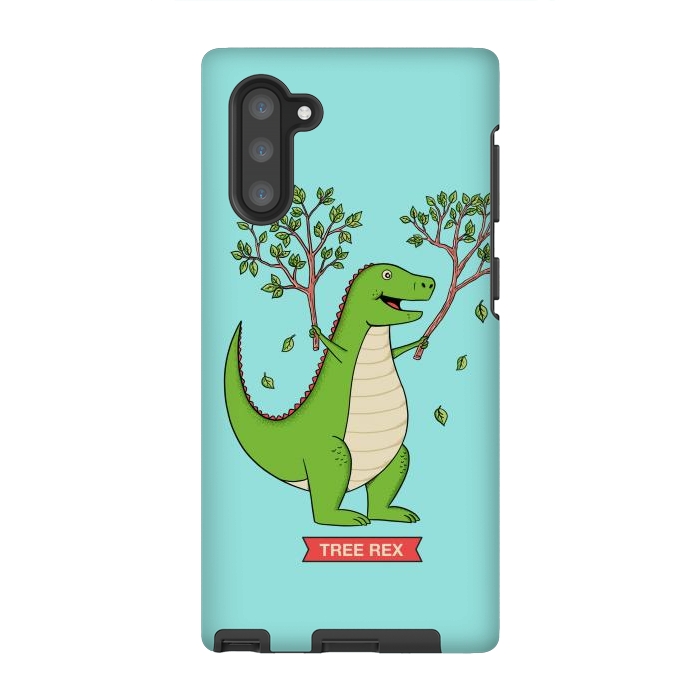 Galaxy Note 10 StrongFit Tree Rex Blue Version by Coffee Man