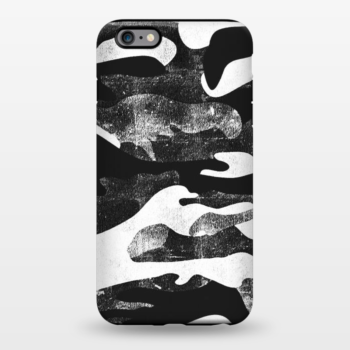 iPhone 6/6s plus StrongFit Textured grunge monochrome camouflage by Oana 