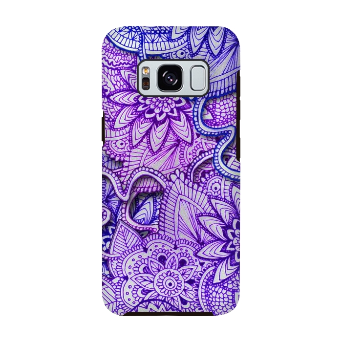 Galaxy S8 StrongFit Floral Doodle G582 by Medusa GraphicArt